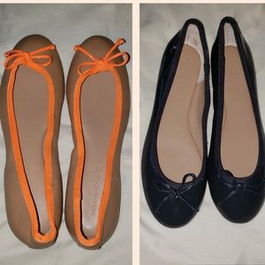 (2)pair of BrandNew sz6.5 BananaRepublic Flats
